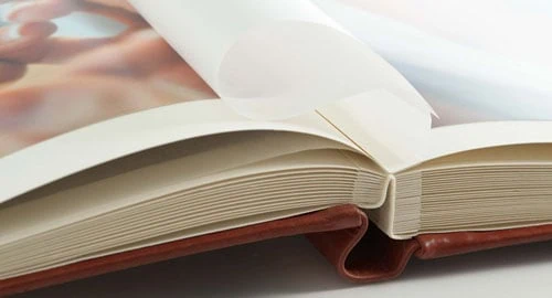 Libros abiertos con páginas blancas y tapas color madera, diseño profesional y elegante.