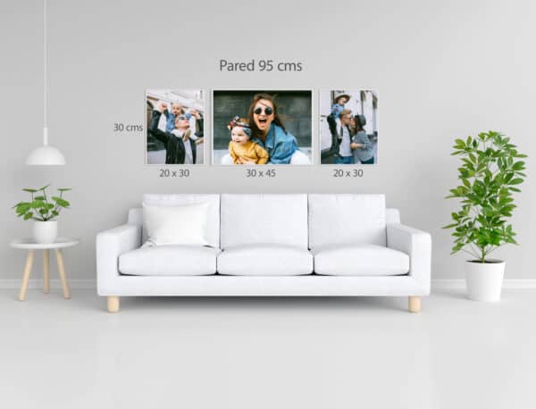 1. Cuadros de pared con fotos personalizadas para decoración moderna.