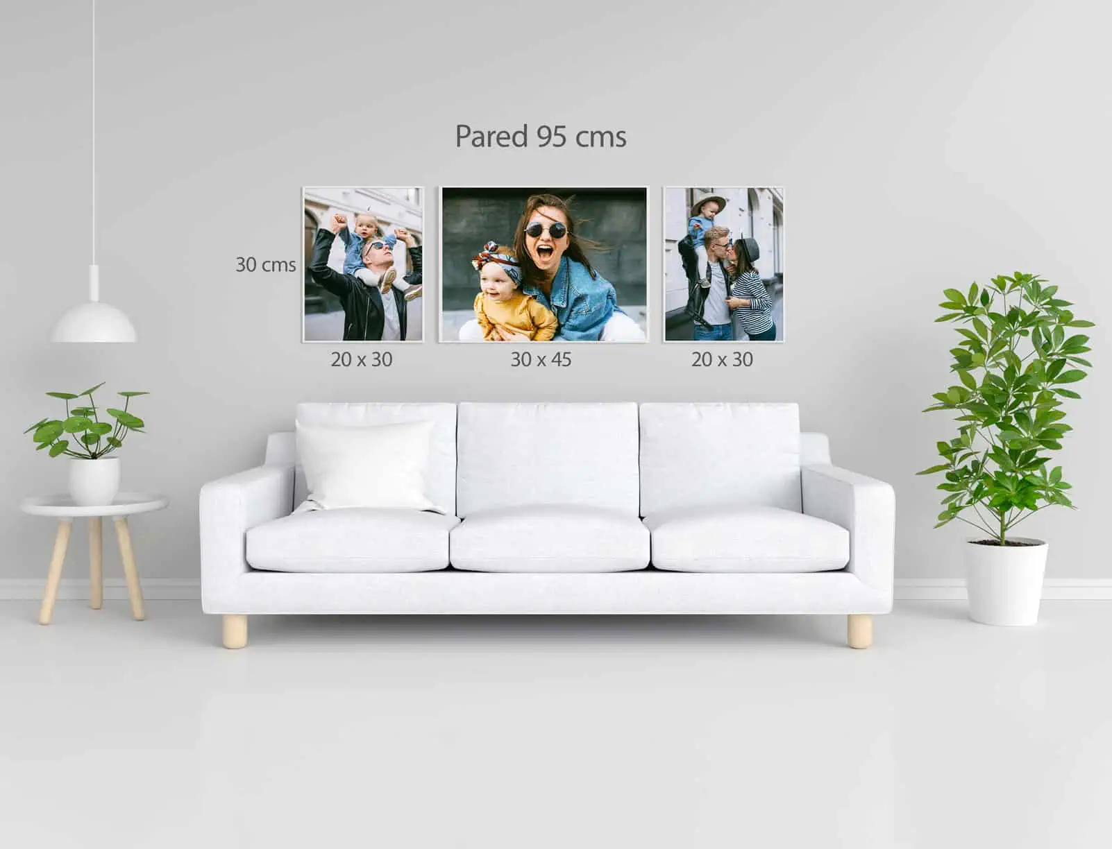 1. Cuadros de pared con fotos personalizadas para decoración moderna.