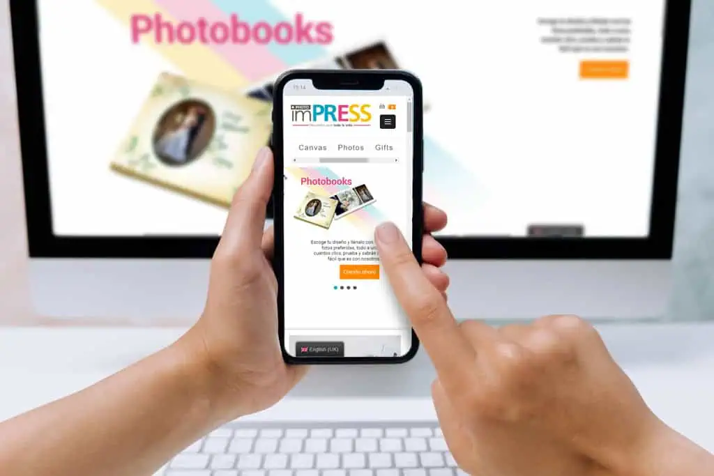 Impresión de fotolibros y regalos personalizados en Impress, fácil y rápido online.