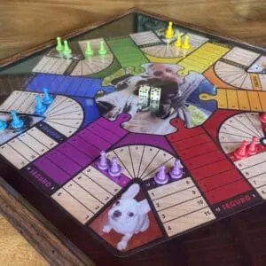 Juegos de mesa con temática de perros, ideal para diversión familiar y social.