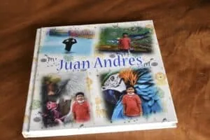 Impresión de un libro personalizado de Juan Andres con fotos y temática de la naturaleza y animales en Museo de impresiones.